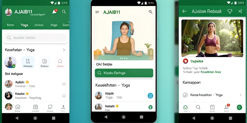 Antarmuka AJAIB11 yang intuitif untuk latihan Yoga.