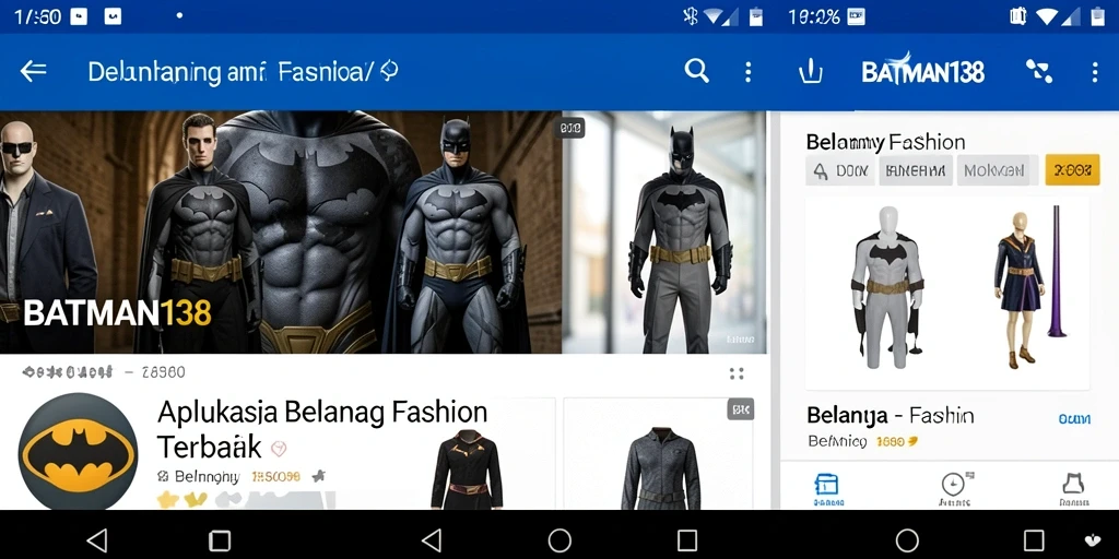 Tampilan antarmuka modern BATMAN138 untuk pengalaman belanja fashion.