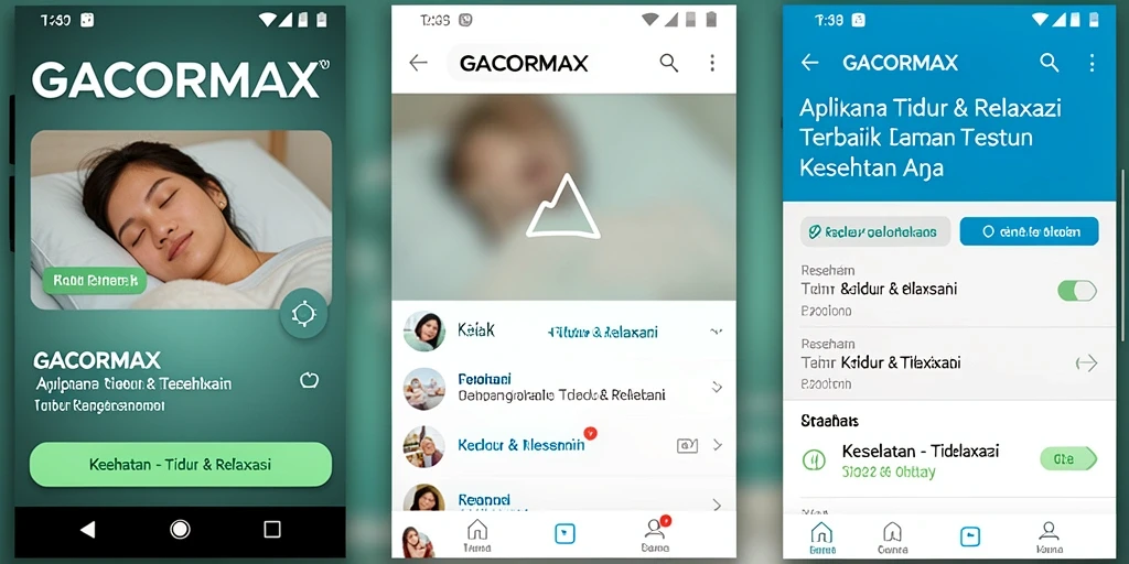 Antarmuka GACORMAX yang menenangkan dan fungsional.