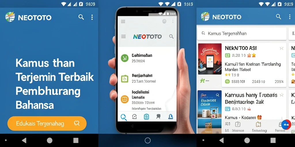 Tampilan antarmuka NEOTOTO yang intuitif dan informatif.