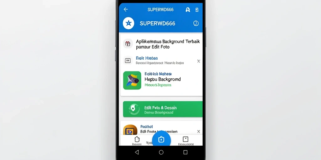 Screenshot antarmuka SUPERWD666 dengan fitur Hapus Background yang intuitif.
